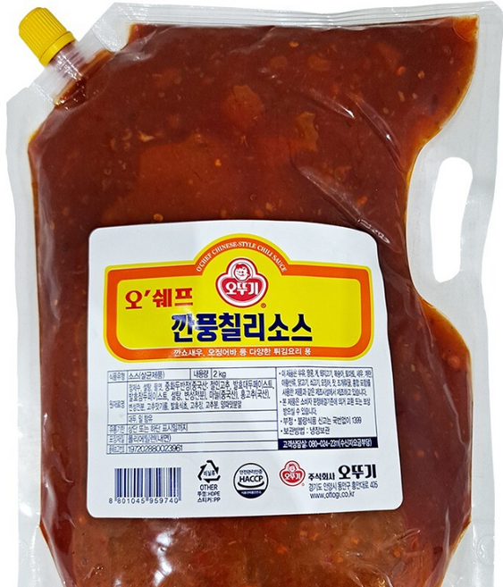 푸드드림 오쉐프 깐풍칠리소스2kg(아이스포장), 4개, 2kg
