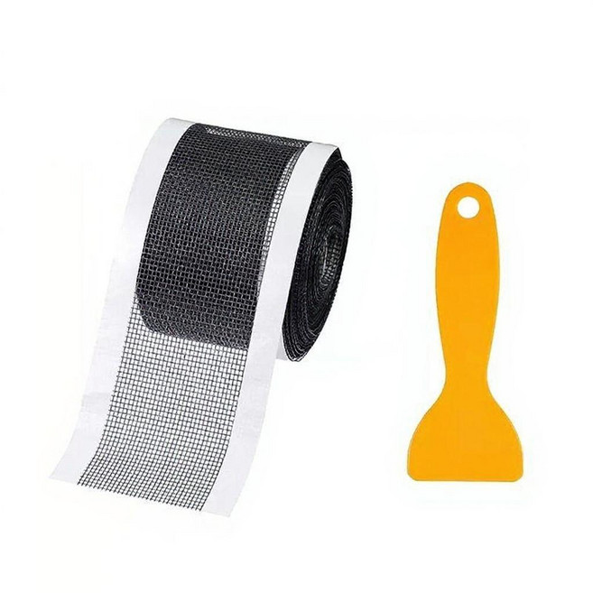 타니아홈 자유커팅 배수구 거름망 하수구 머리카락 테이프, 블랙