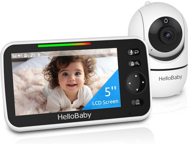 헬로베이비 아기 모니터 5인치 HB6550, HelloBaby HB6550