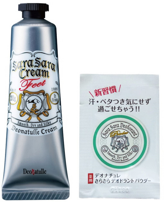 데오나츄레 남성용 발가락 보송보송 발크림 풋데오드란트 30g, 1개