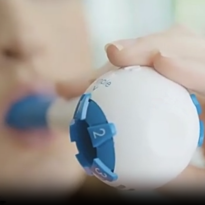 플렉스몰 호흡근강화기구 폐활량 폐기능 강화기구 흉곽 호흡기, 블루, 1개