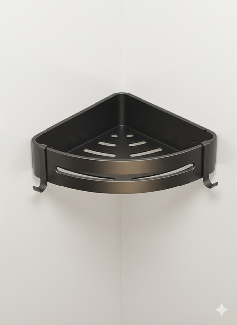 리빙노바 무타공 코너 모서리 욕실 선반 / 튼튼한 알루미늄, 기본형, 1개