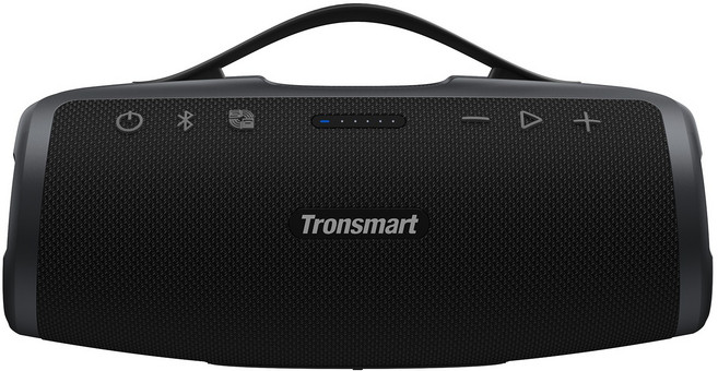Tronsmart Mirtune S100 휴대용 블루투스 스피커 50W 20시간 IPX7방수 TWS페어링 커스텀EQ 캠핑용, 블랙