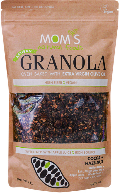 맘스내추럴 수제 그래놀라 카카오 헤이즐넛, 1개, 360g