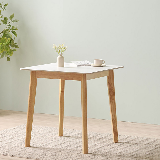 쉐리 원목식탁 세라믹 2인용 식탁 750, 내추럴