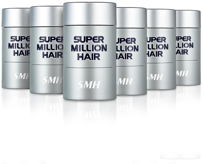 [공식정품] 슈퍼밀리언헤어 흑채 25g 6개, 흑갈색 Dark Brown