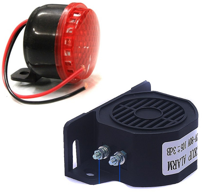 발통마켓 화물차 후진벨 트럭 전기차 12V-48V 후진경고음 백부저, 1개, 컨텐츠참고