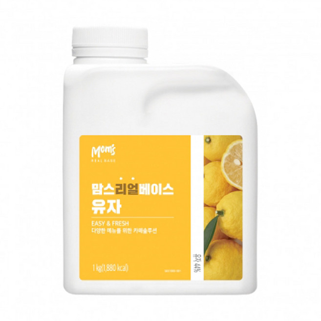 흥국 맘스리얼베이스 유자 1kg, 1개