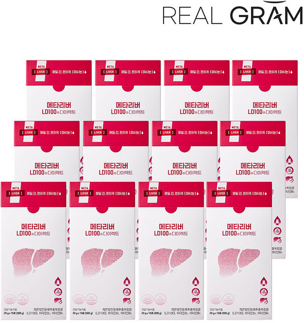 메타리버 LD100 레몬밤단델리온 액상 간건강 지방간영양제, 12세트, 15회분