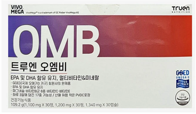 Truen 오엠비 알티지 오메가3 마그네슘 멀티비타민B 109.2g, 90정, 1개 - 쿠팡