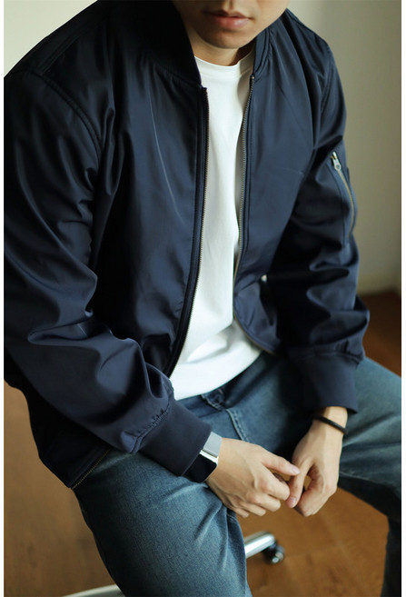 【復古軍潮】MA1飛行員夾克 棒球服 夾克外套 男士外套 春秋外套 短款夾克 美式復古 軍綠黑色 加厚保暖 春秋季百搭