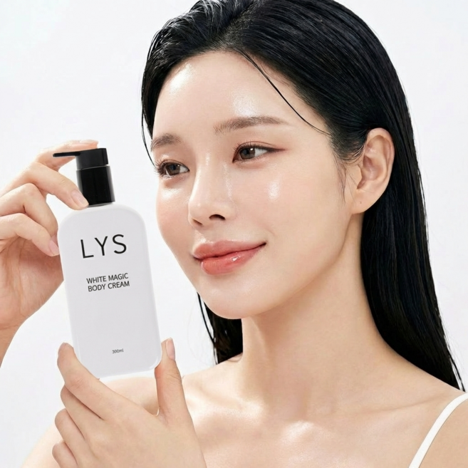 LYS 미백크림 톤업크림 보습 바디 얼굴 겸용 피부톤 보정 대용량 300ml, 1개, 300g