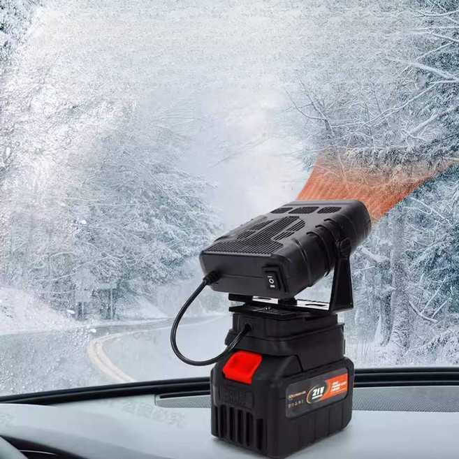 충전식 열풍기 무선 난로 수족냉증 탁상용 히터, 상세페이지 참고, 대형배터리2+고속충전+USB포트