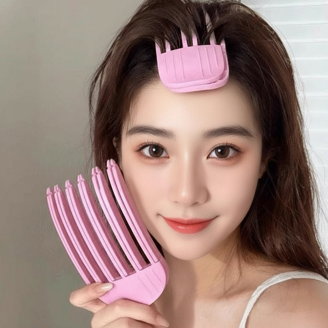 댓츠댓 볼륨업 가르마 볼륨집게 뿌리볼륨집게핀 6날, 1개, 핑크