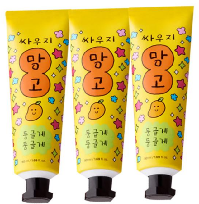더페이스샵 프루츠톡 망고 핸드크림, 3개, 50ml