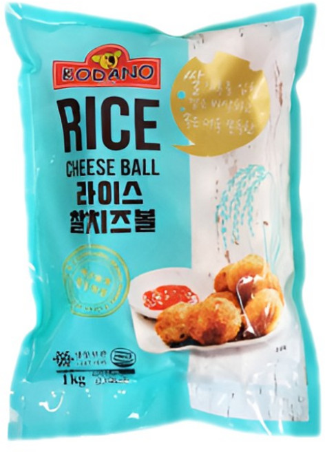 코다노 라이스 찰치즈볼 냉동 1K 8개 간식, 1kg