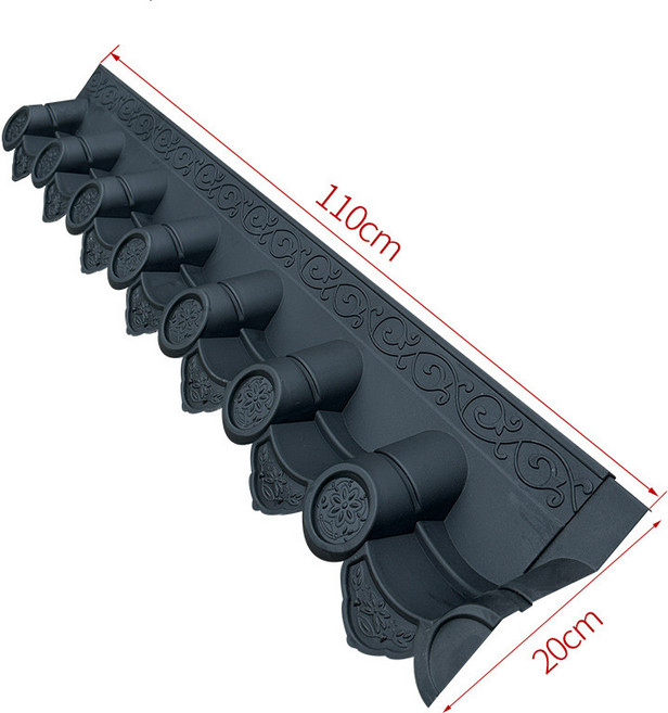 GMZZ 플라스틱 기와 지붕 인테리어, 블랙플라스틱기와