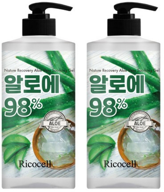 리코셀 알로에 수딩젤 대용량, 1L, 3개