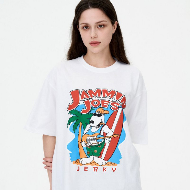 더매드문 체이스 통기성 오버핏 반팔 티셔츠