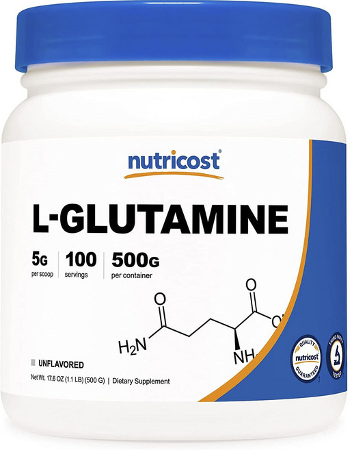 nutricost L-GLU左旋胺基酸保健食品, 1個, 500克