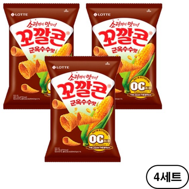 롯데제과 꼬깔콘 군옥수수맛, 12개, 134g