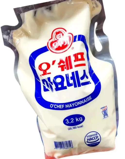 오쉐프 마요네즈 3.2KG 4개 샐러드 드레싱, 1개