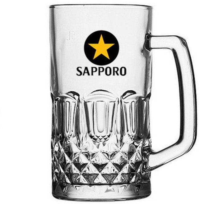 아소공방 삿포로 펍전용 생맥주잔 500ml, 2개