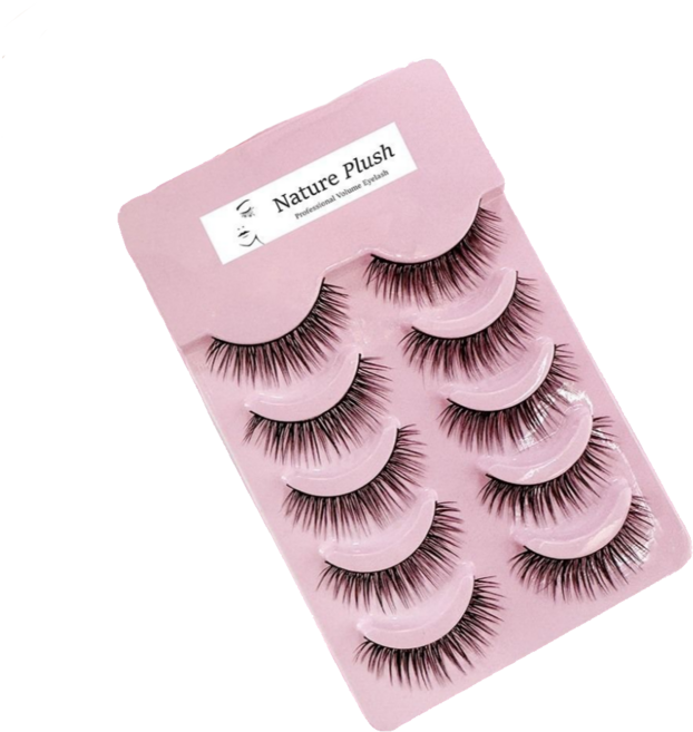 내추럴 플러쉬 자연스러운 인조 속눈썹 5쌍 셀프 속눈썹 연장 메이크업 도구, 2개, 내추럴플러쉬 15
