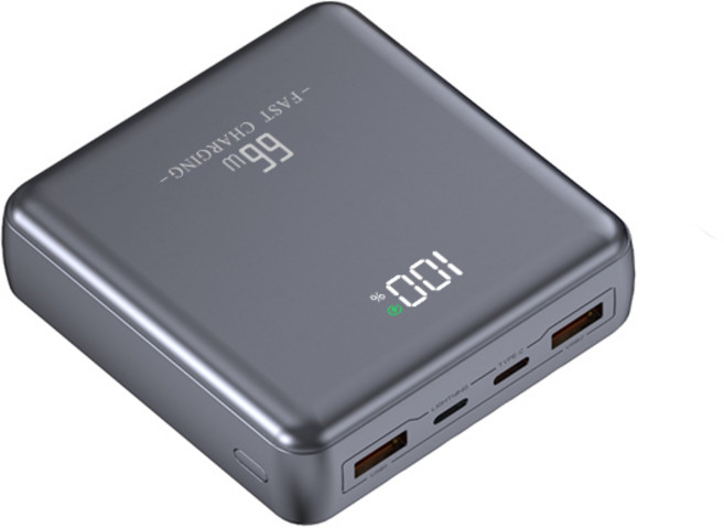 Yunivo 보조배터리 30000mah 대용량 66W 고속충전 고안정성 보조배터리, 블랙, ZZM-1330