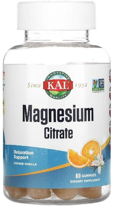 칼 마그네슘 시트레이트 60구미젤리 시트르산 Magnesium, 1개, 60정 - 쿠팡