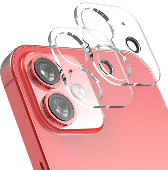 로랜텍 카메라 렌즈 풀커버 강화유리 2p, 1세트