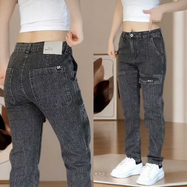 에이트샵 남성 청바지 카고바지 사계절 데님팬츠 캐주얼 스판 진