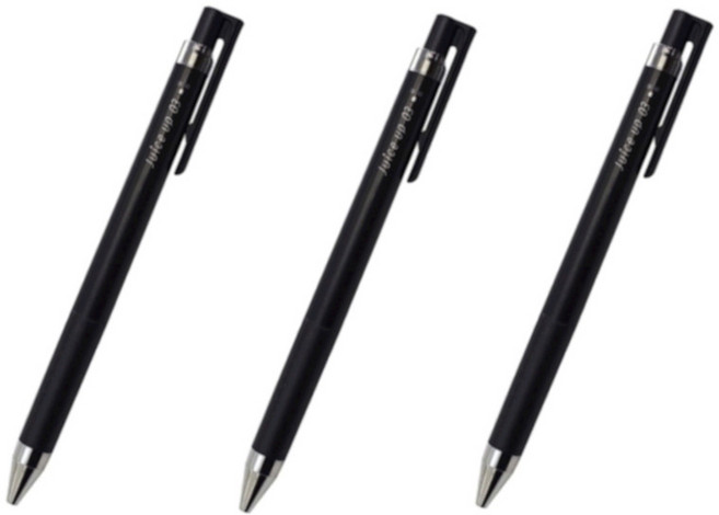 파이롯트 수성펜. 젤잉크펜 젤펜 부드럽게써지는 펜 쥬스업 0.3mm 블랙(3개), 3개