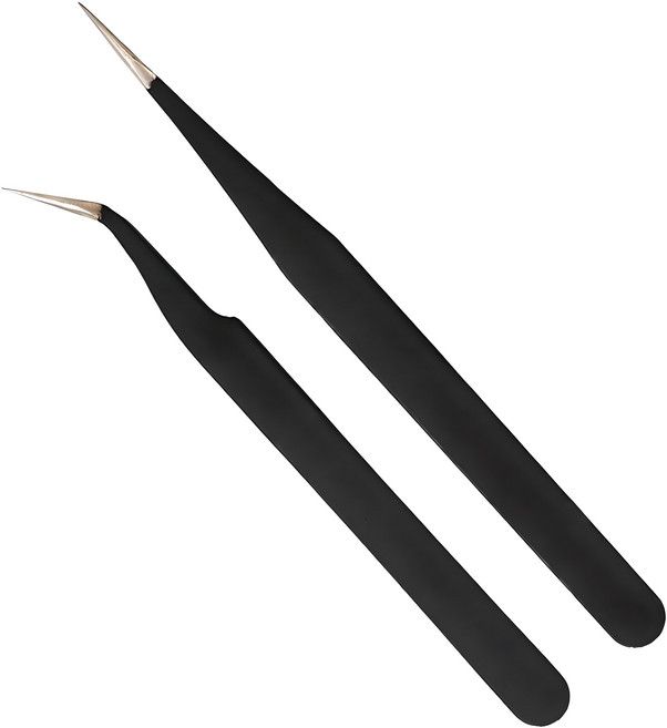 제로나인 정밀 핀셋 2종, 혼합색상, 1개