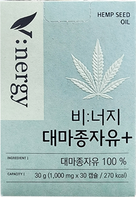 휴럼 비너지 대마종자유 플러스 1000mg x 30캡슐, 30정, 1개