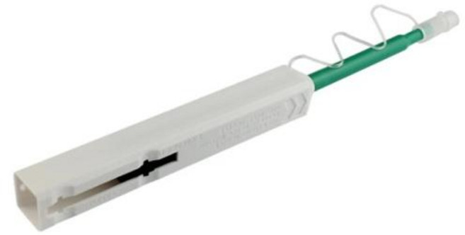 2022 새로운 원 클릭 클리닝 도구 광섬유 커넥터 클리너 펜은 2.5mm SC/FC 페룰 푸시 타입을 800 + 클리닝으로 청소합니다., 1) White