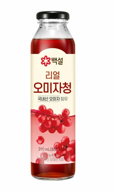 백설 리얼 오미자청, 310ml, 15개