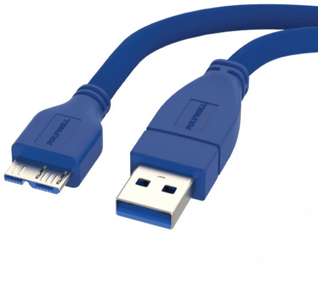 POLYWELL Micro USB3.0 傳輸線, 1m, 傳輸線 5Gbps USB3.0 Type-A公對Micro-B公, 1條