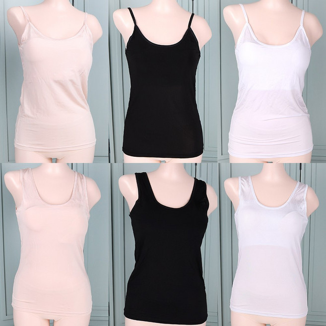 풍기인견 국산 브라캡 내장 끈나시 노와이어 브라탑나시 런닝 주니어 여성 빅사이즈