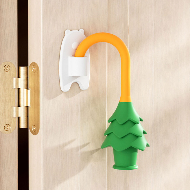 살림공작소 문닫힘방지 솔방울고리, 1개, 그린