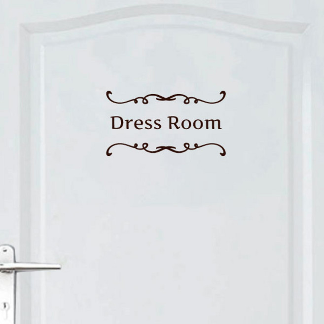 오피스왕국 드레스룸 dressroom6 그래픽 스티커, 코코아브라운