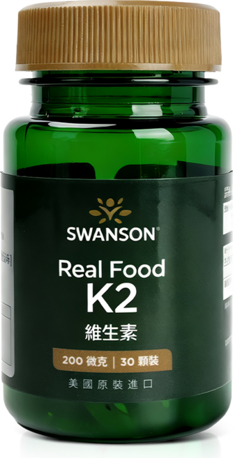 SWANSON 維生素K2 200微克 軟膠囊, 1個, 30顆