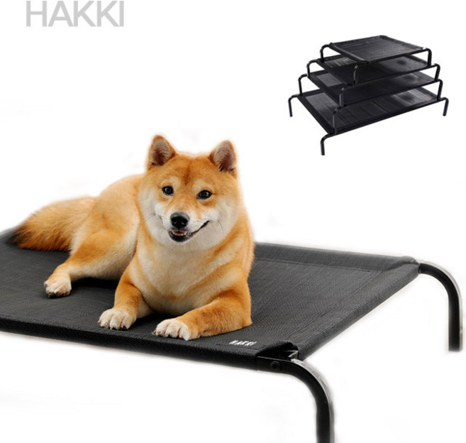 HAKKI 애견침대 강아지침대 고양이침대 소형견~대형견 매쉬해먹 쿨매트 방석 강아지해먹, 1개