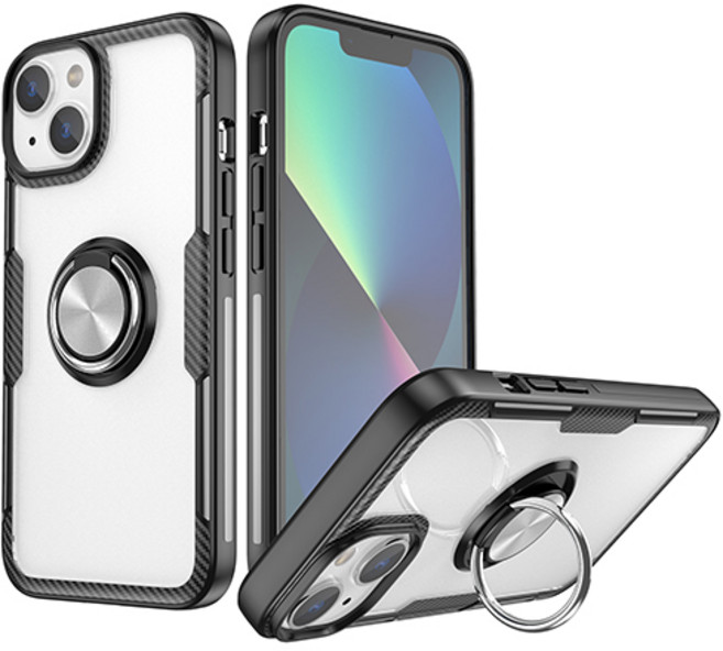 아이폰14 프로 맥스 13 카본패턴 자석 메탈링 케이스