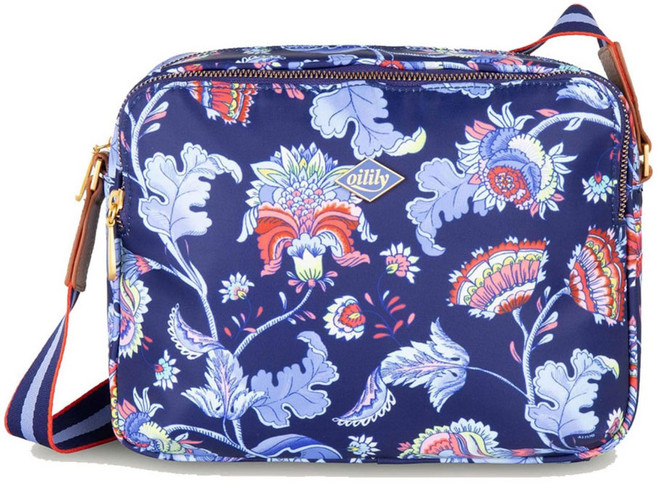 오일릴리 Oilily 크로스백 숄더백 가방 꽃무늬 Simone Sits Aelia 블루