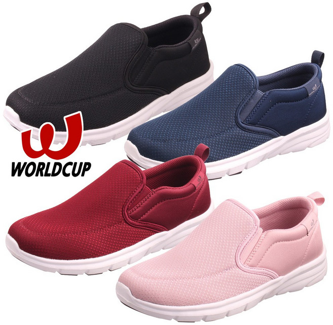 월드컵 스테디 남여공용 쿠션깔창 여성 남성 메쉬슬립온 운동화 런닝화 남자 여자신발 슈즈