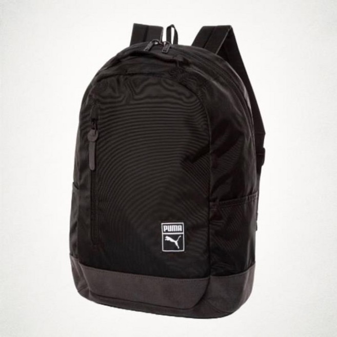 푸마 추가할인 클래식 데일리 로고 블랙 네이비 라운드 백팩 933617-02 03