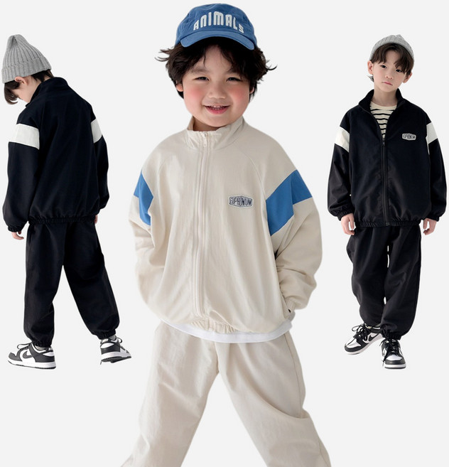[12시전주문 오늘출발] 메르시보꾸 아동용 피코점퍼츄리닝 키즈 주니어 바스락 점퍼 바지세트