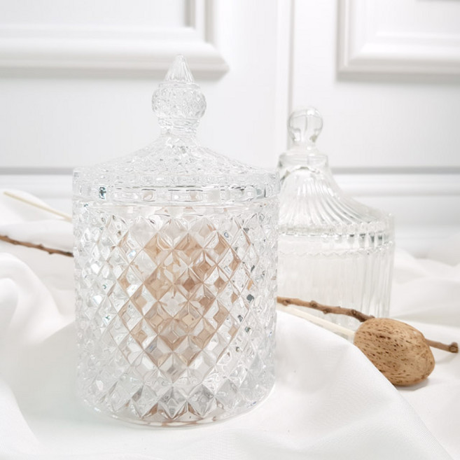 글라스 면봉 케이스 보관함 정리함 통 EP-0252, 1개