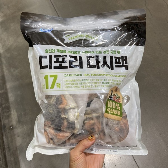 해담다 국산 디포리 다시팩 340G(20GX17), 1개, 340g